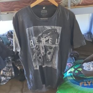 Grey Star Wars Rebal tee